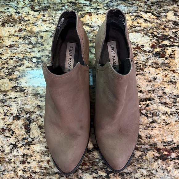 Steve Madden Adelphie Brown Tan Leather Boots Size 9 - Picture 3 of 11